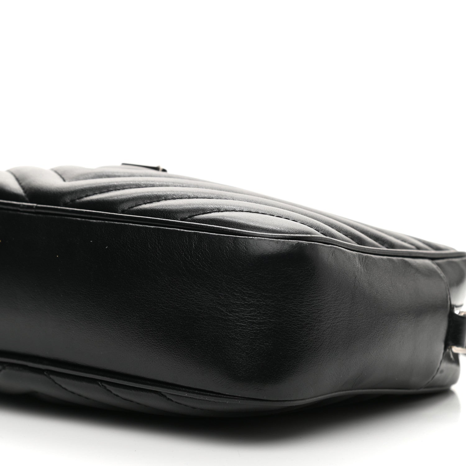 Saint Laurent Calfskin Matelasse Monogram Lou Camera Bag Black 9 of 10
