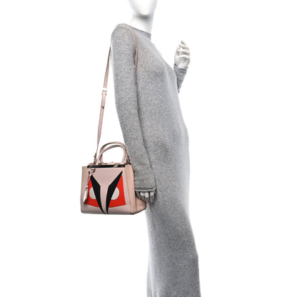 Fendi Vitello Elite Monster Petite 2Jours Tote Rosa Plaster 3 of 21