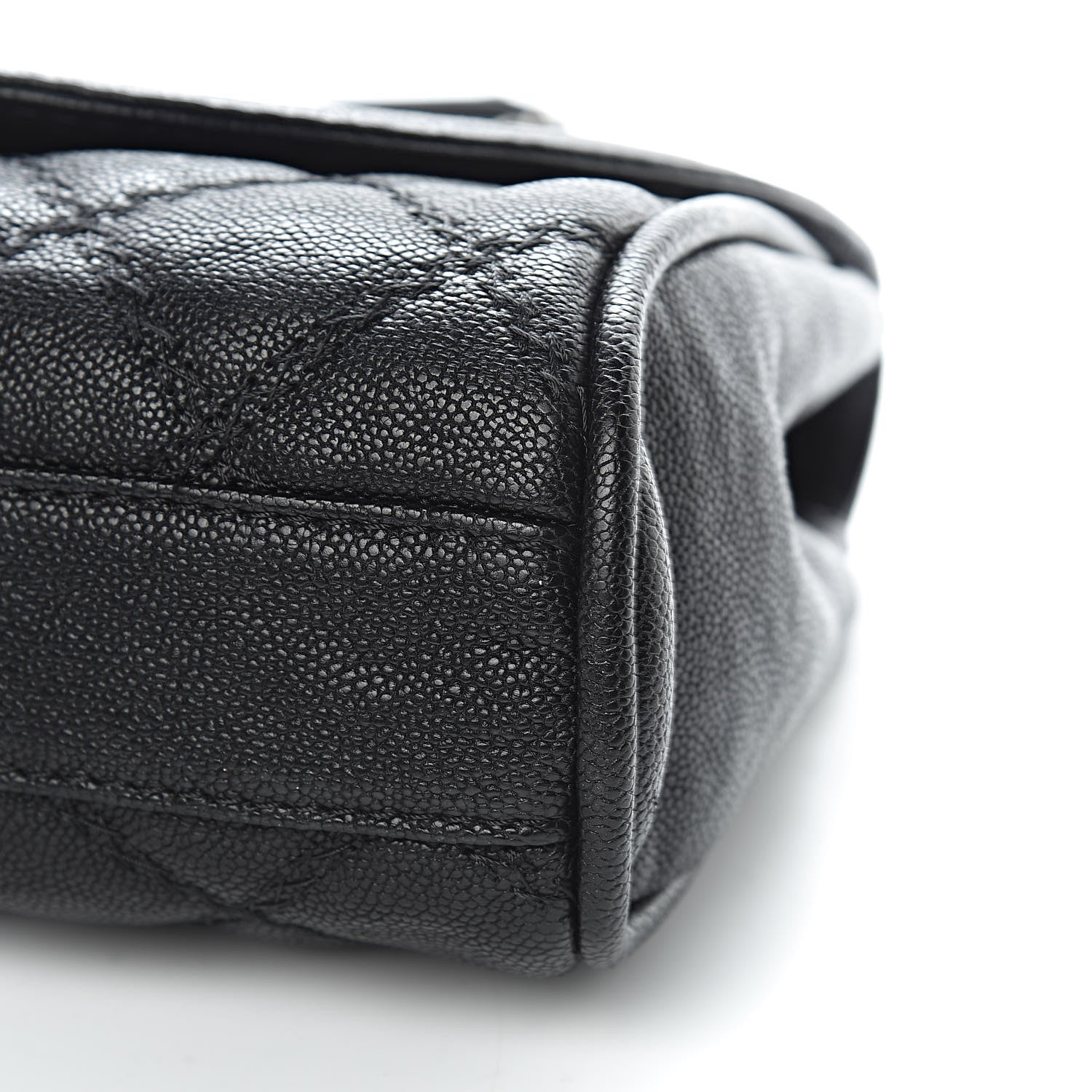 Chanel Caviar Double Stitch Medium Flap Black 9 of 11