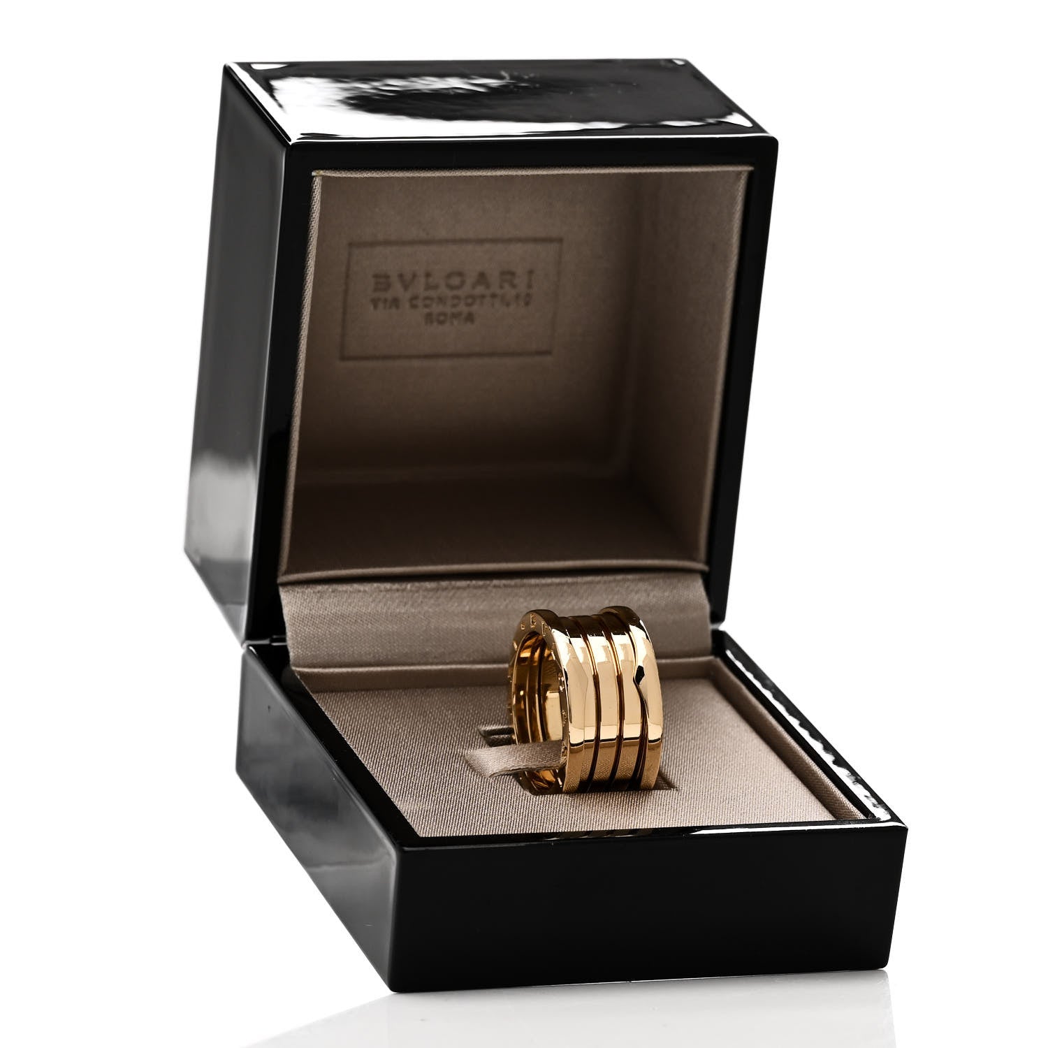 Bulgari 18K Yellow Gold B.Zero1 Three-Band Ring 57 8 6 of 6