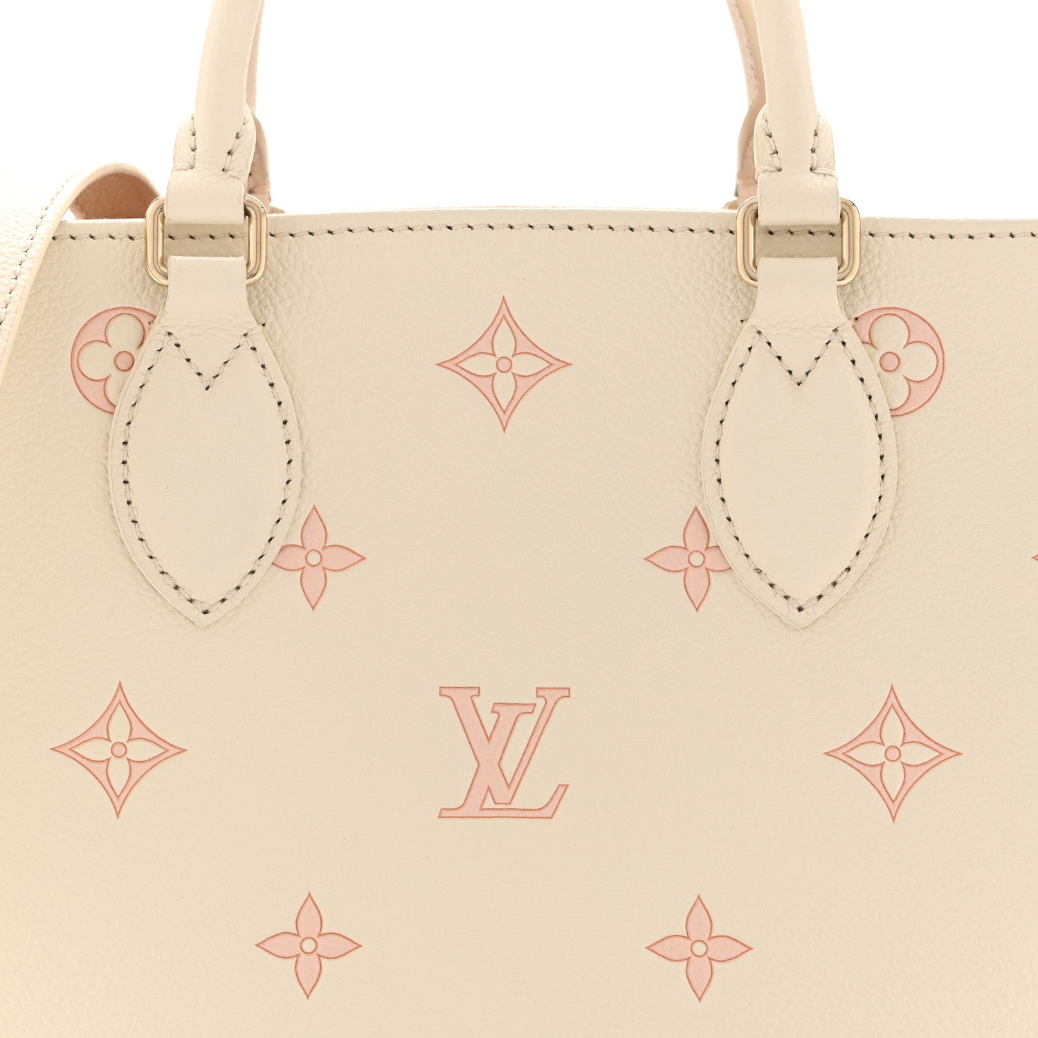 Louis Vuitton Empreinte Monogram Onthego PM Milky White Peach 7 of 9