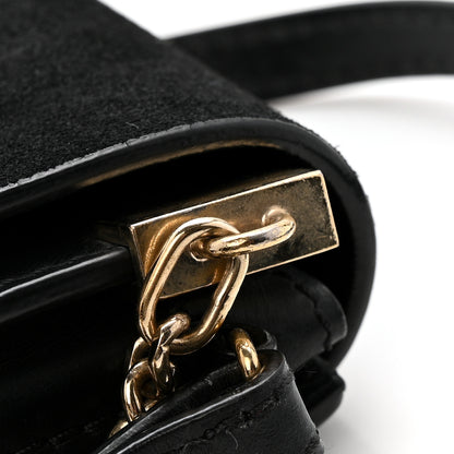 Chloe Suede Calfskin Mini Faye Shoulder Bag Black 11 of 11