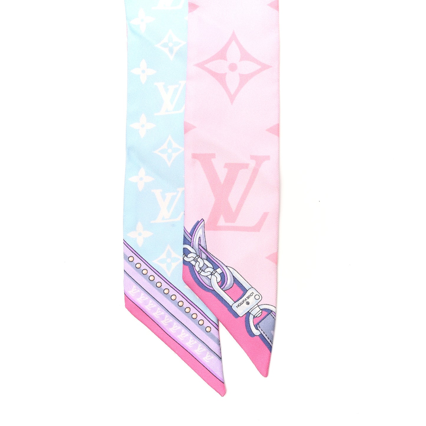 Silk Monogram Escale Perfect Match BB Bandeau Bleu Rose
