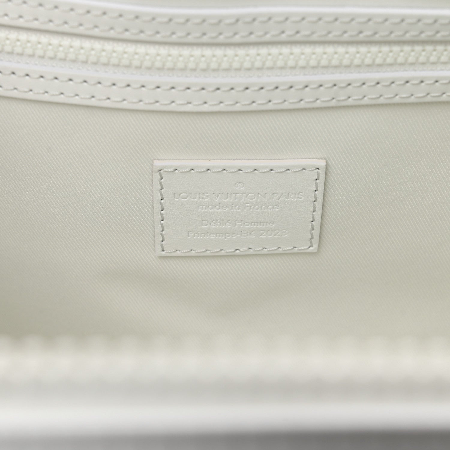Louis Vuitton Calfskin LV Ornament Keepall 50 Bandouliere  Optic White 6 of 8