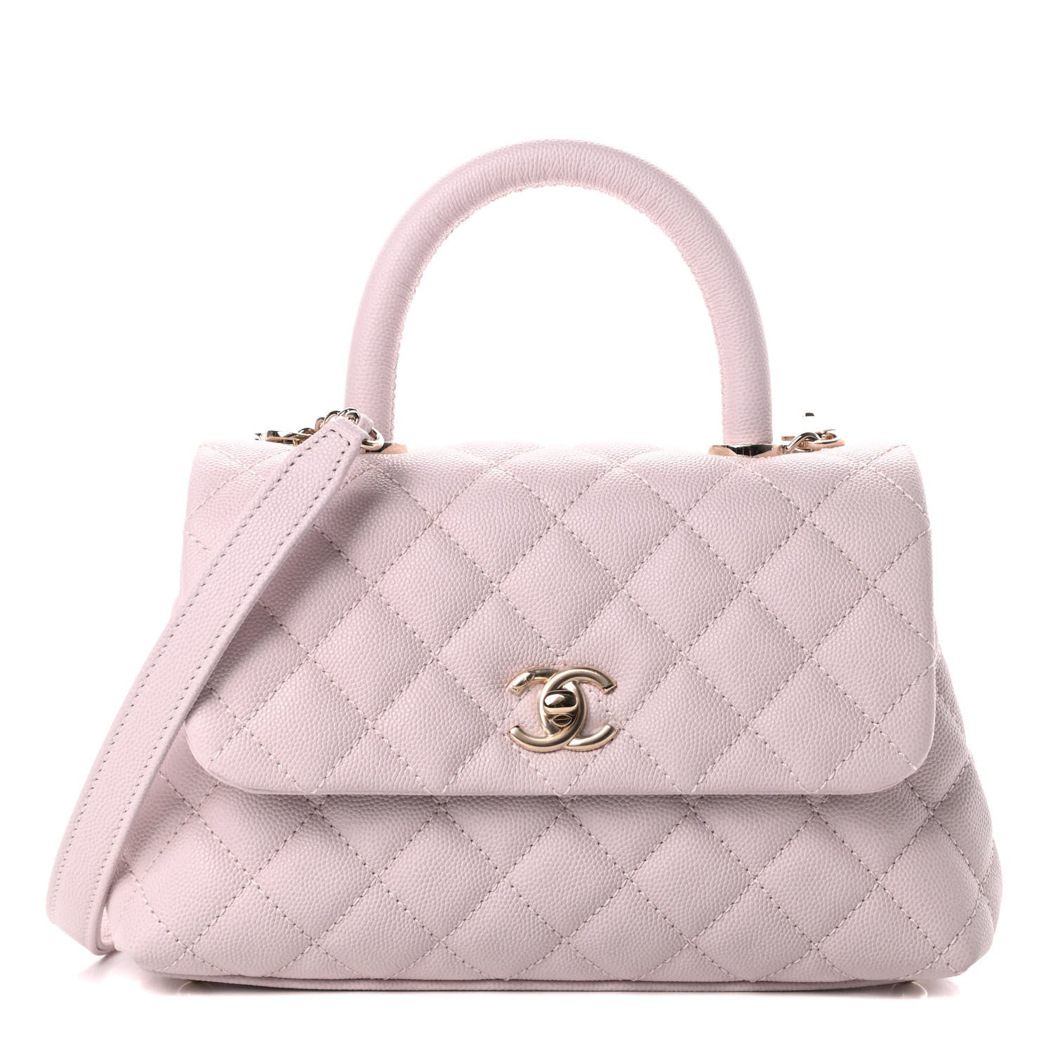 Chanel Caviar Quilted Mini Coco Handle Flap Lilas Lilac 1 of 11
