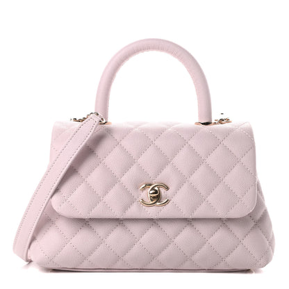 Chanel Caviar Quilted Mini Coco Handle Flap Lilas Lilac 1 of 11