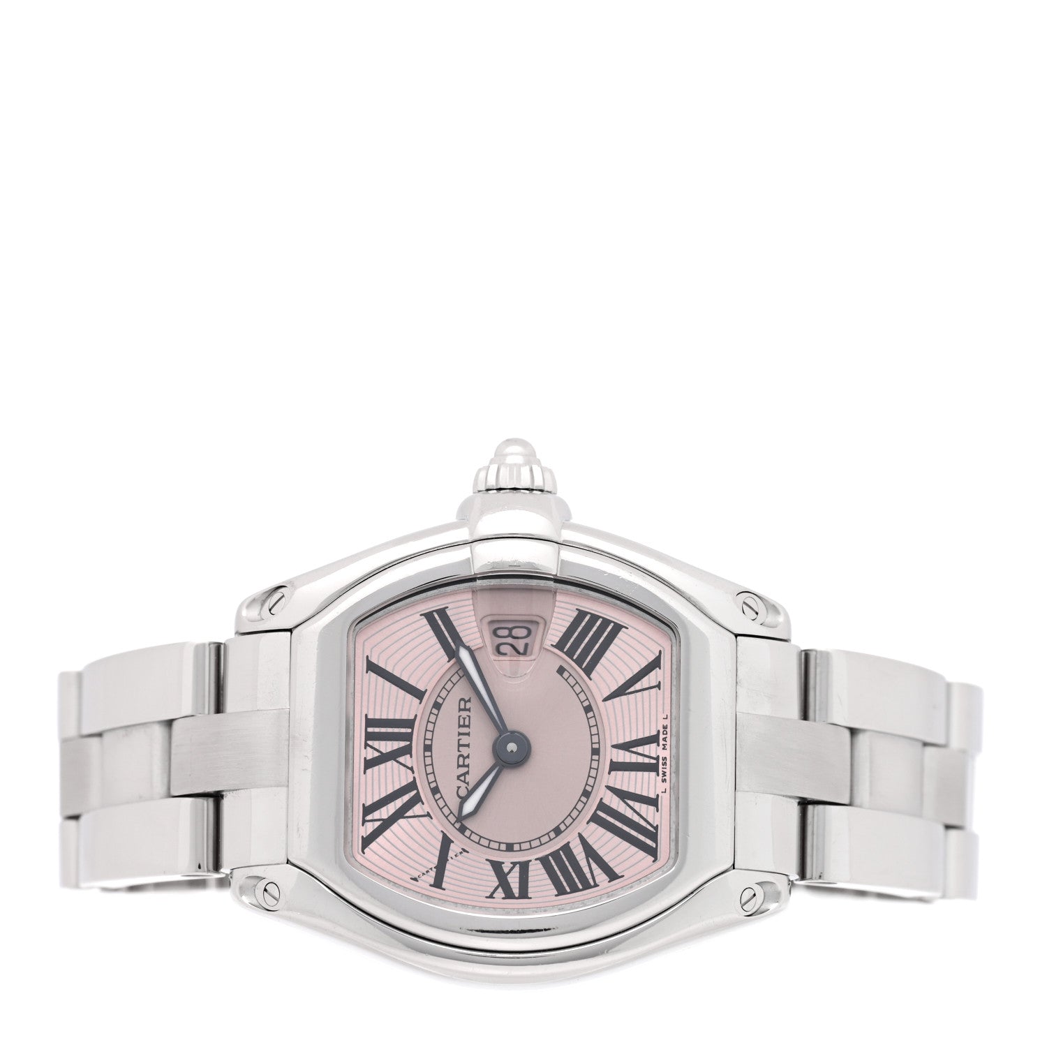 Cartier Stainless Steel 31mm Roadster Quartz Watch Pink Pink 2 of 5