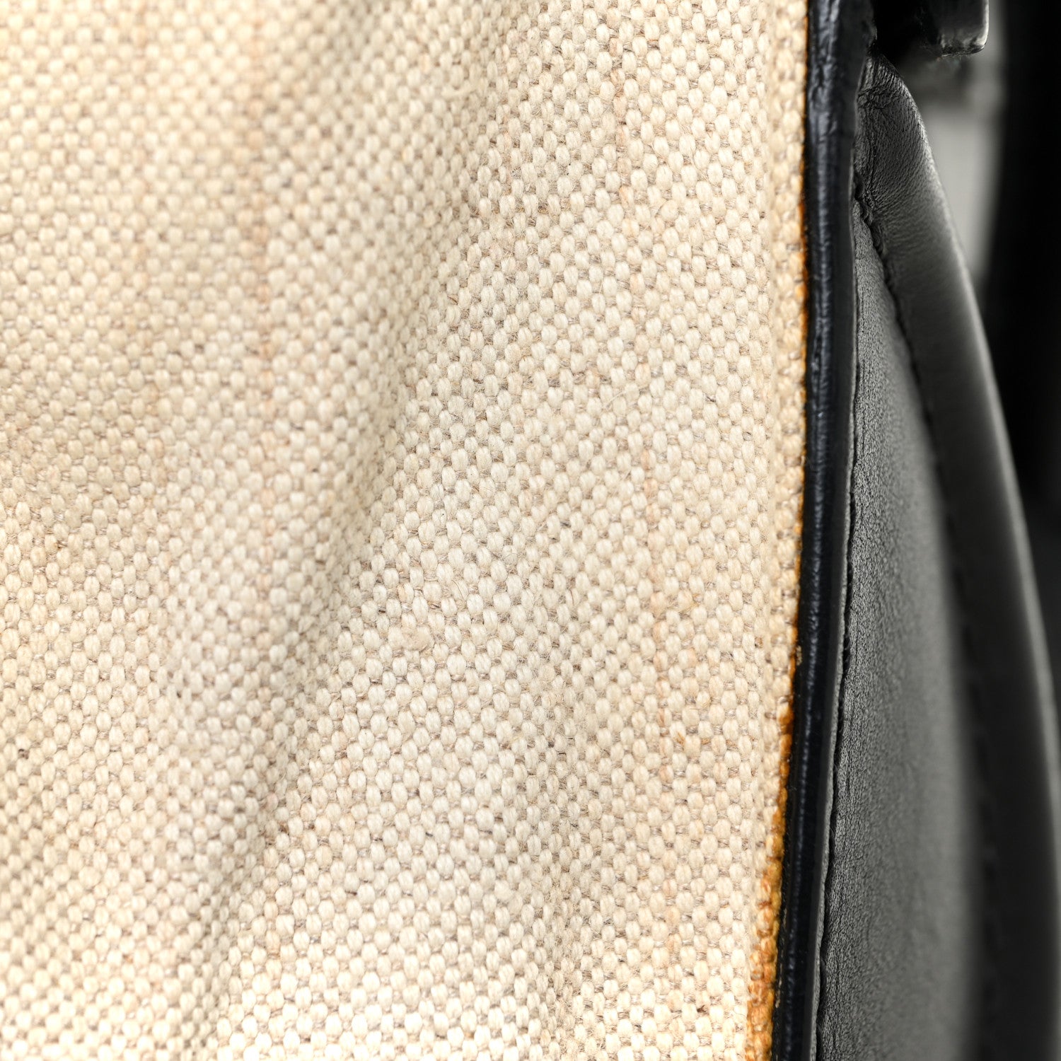 Celine Natural Canvas Smooth Calfskin Mini Luggage Cream 27 of 34