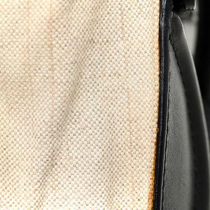 Celine Natural Canvas Smooth Calfskin Mini Luggage Cream 27 of 34
