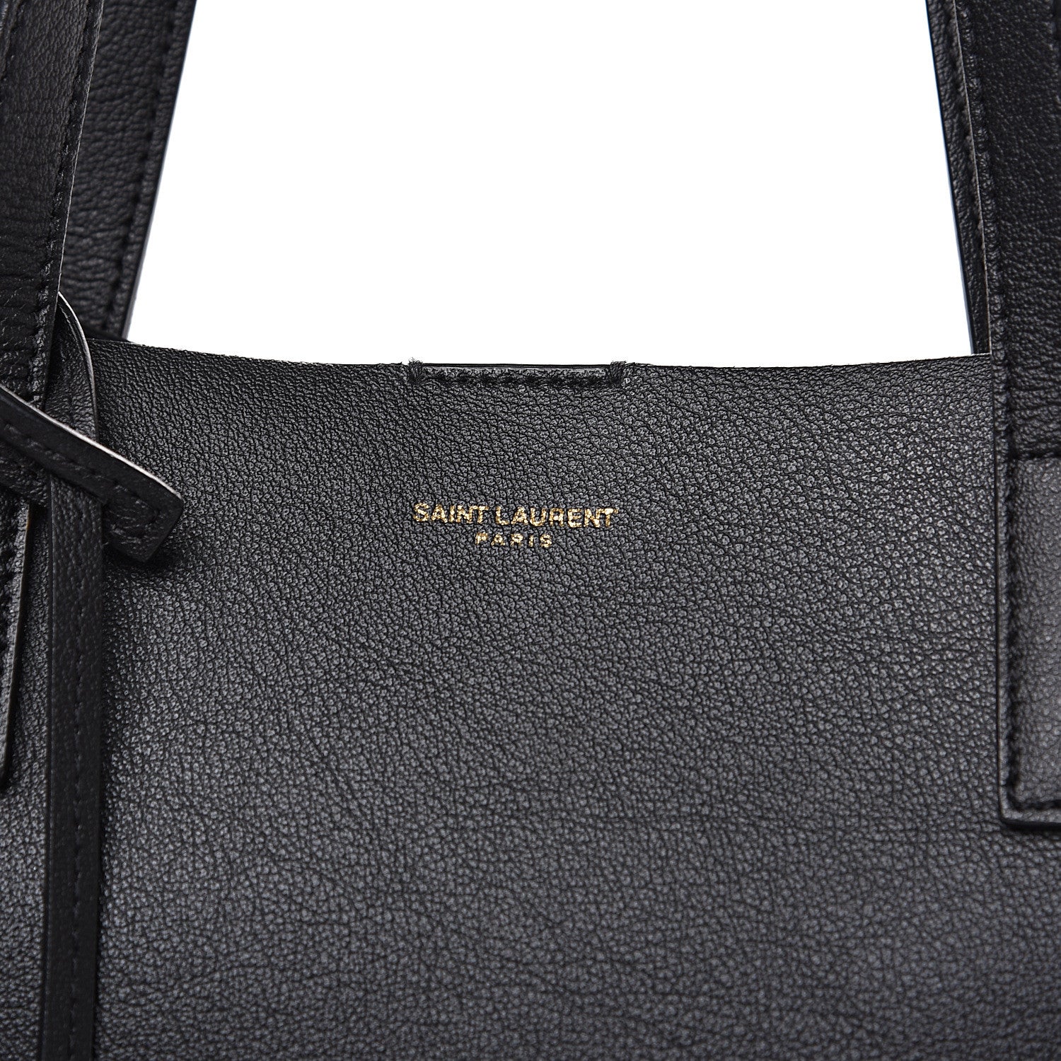 Saint Laurent Calfskin Large Shopping Tote Black 12 of 13
