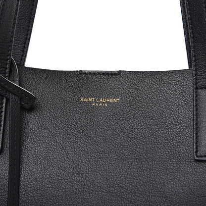 Saint Laurent Calfskin Large Shopping Tote Black 12 of 13