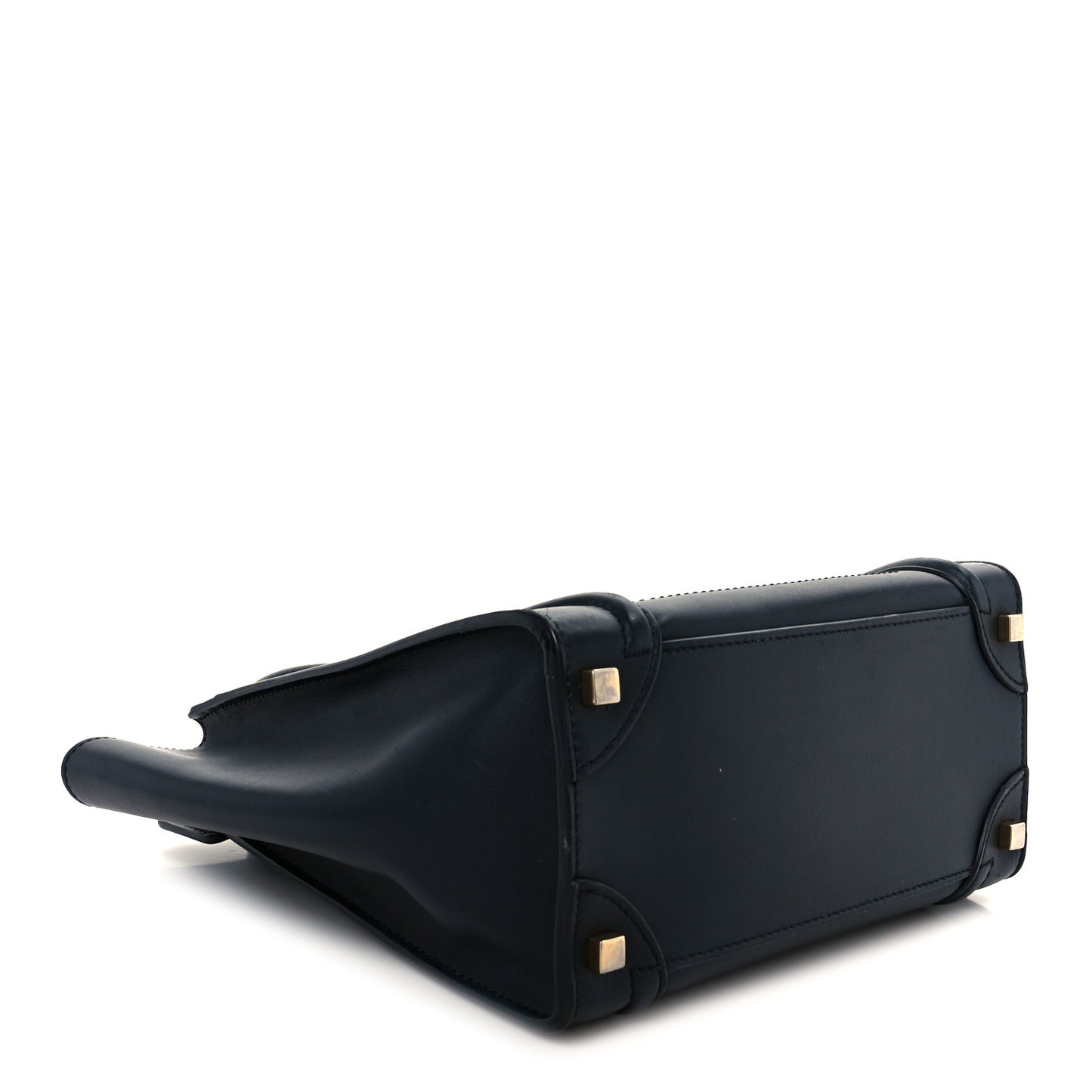 Smooth Calfskin Micro Luggage Navy Blue