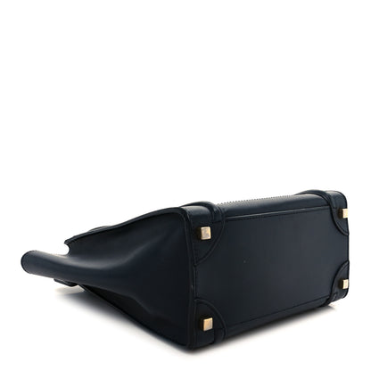 Celine Smooth Calfskin Micro Luggage Navy Blue 4 of 13