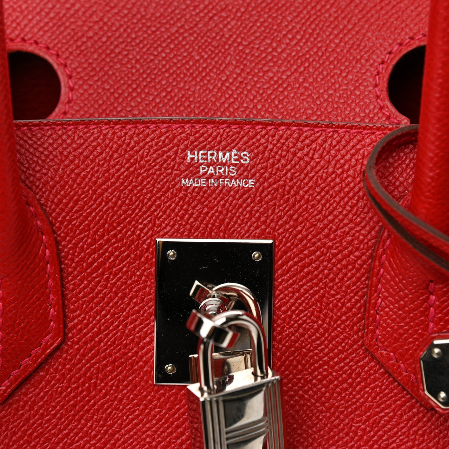 Epsom Birkin 30 Rouge Casaque