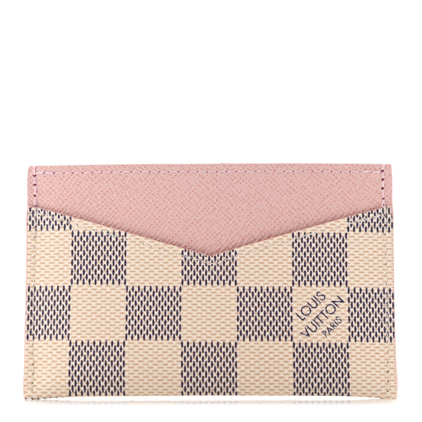 Damier Azur Daily Card Holder Rose Ballerine