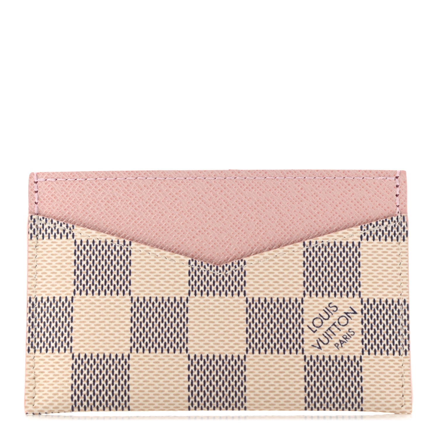 Louis Vuitton Damier Azur Daily Card Holder Rose Ballerine 1 of 6