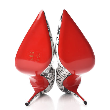Christian Louboutin Calfskin WallGraf So Kate 120 Pumps 38 Black White 5 of 8