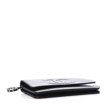 Chanel Caviar Timeless CC Wallet On Chain WOC Black 3 of 9