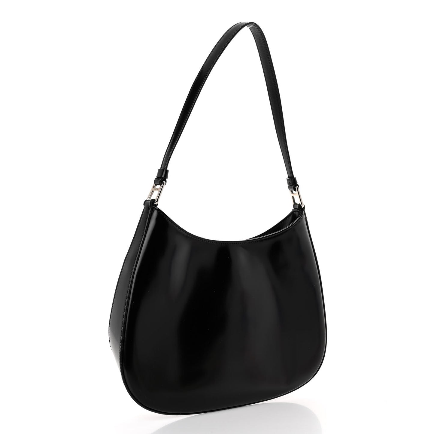 Spazzolato Cleo Shoulder Bag Black