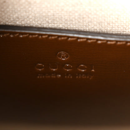 Gucci GG Supreme Monogram Azalea Calfskin Mini Retro Interlocking G Tote Bag Beige Ebony Brown Sugar 6 of 11