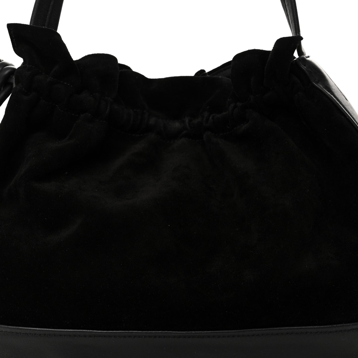Calfskin Suede Origami Tote Black