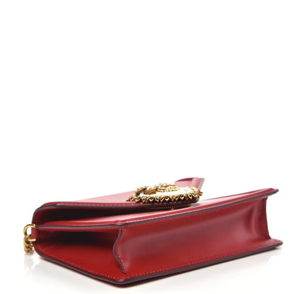 Dolce & Gabbana Smooth Calfskin Small Devotion Envelope Top Handle Bag Red 5 of 11