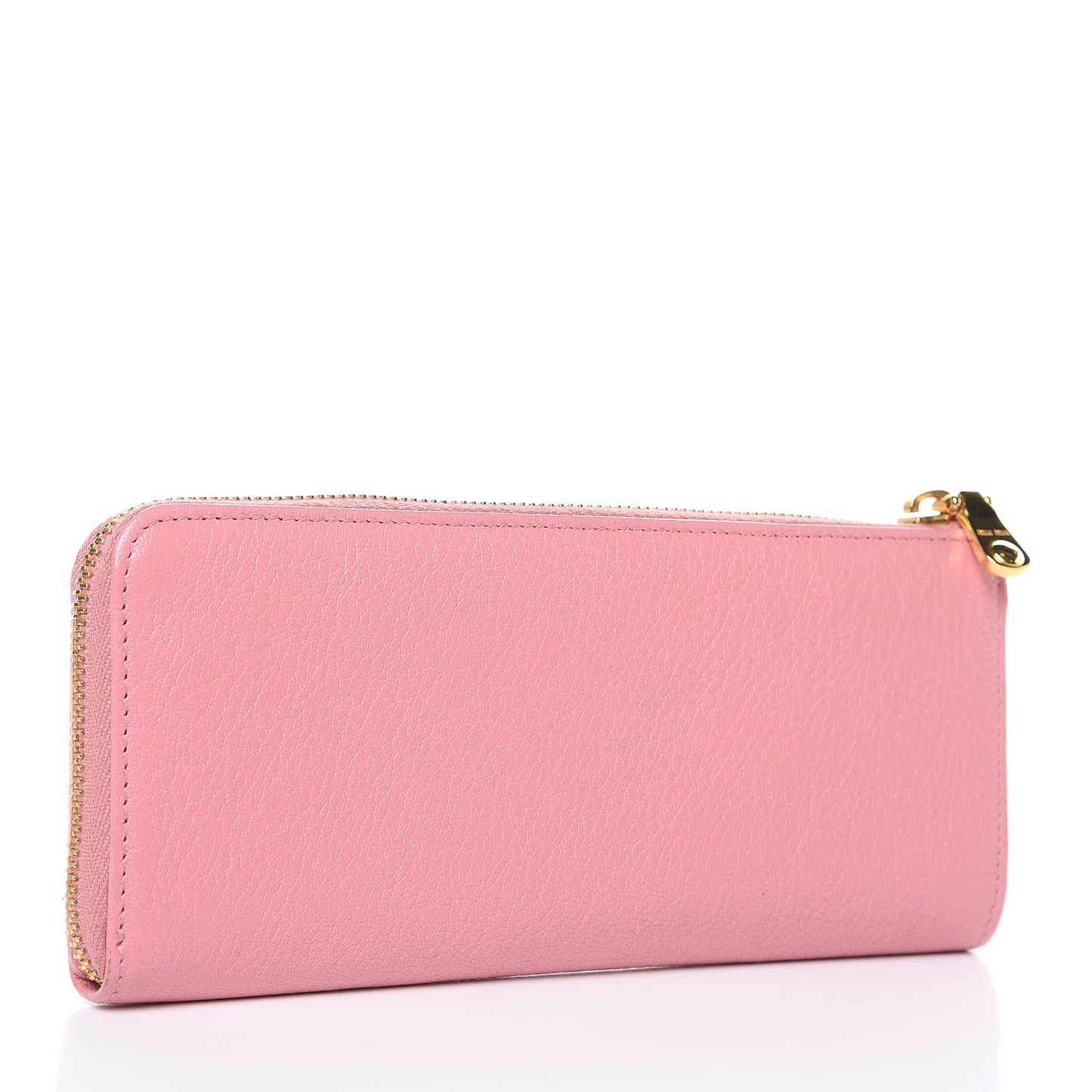Goatskin Madras Zip Around Wallet Rosa