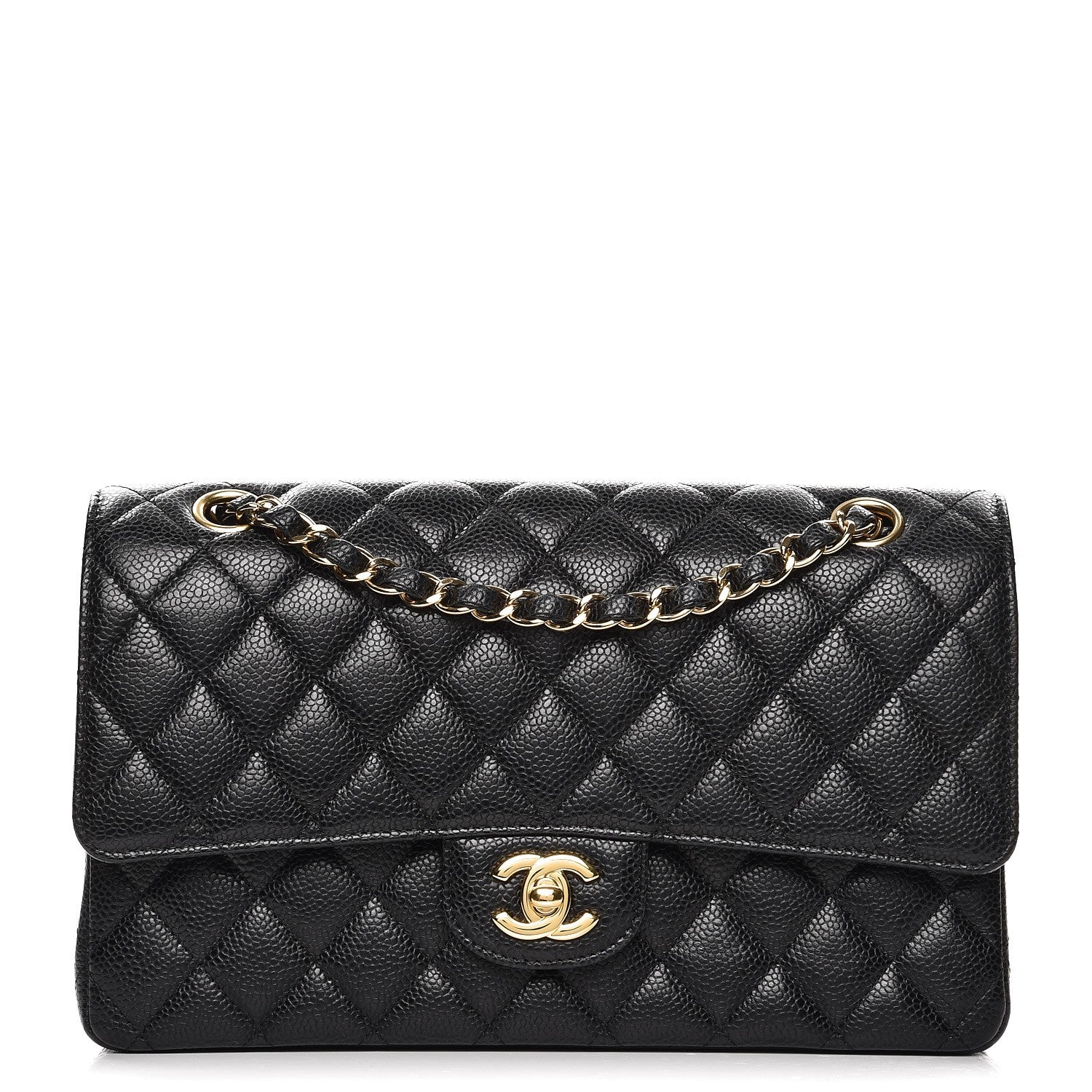 Chanel Caviar Quilted Medium Double Flap Black 1 of 9