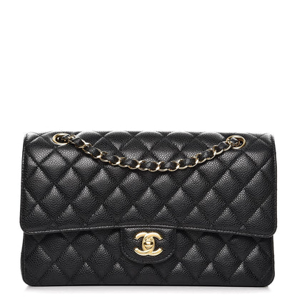 Chanel Caviar Quilted Medium Double Flap Black 1 of 9