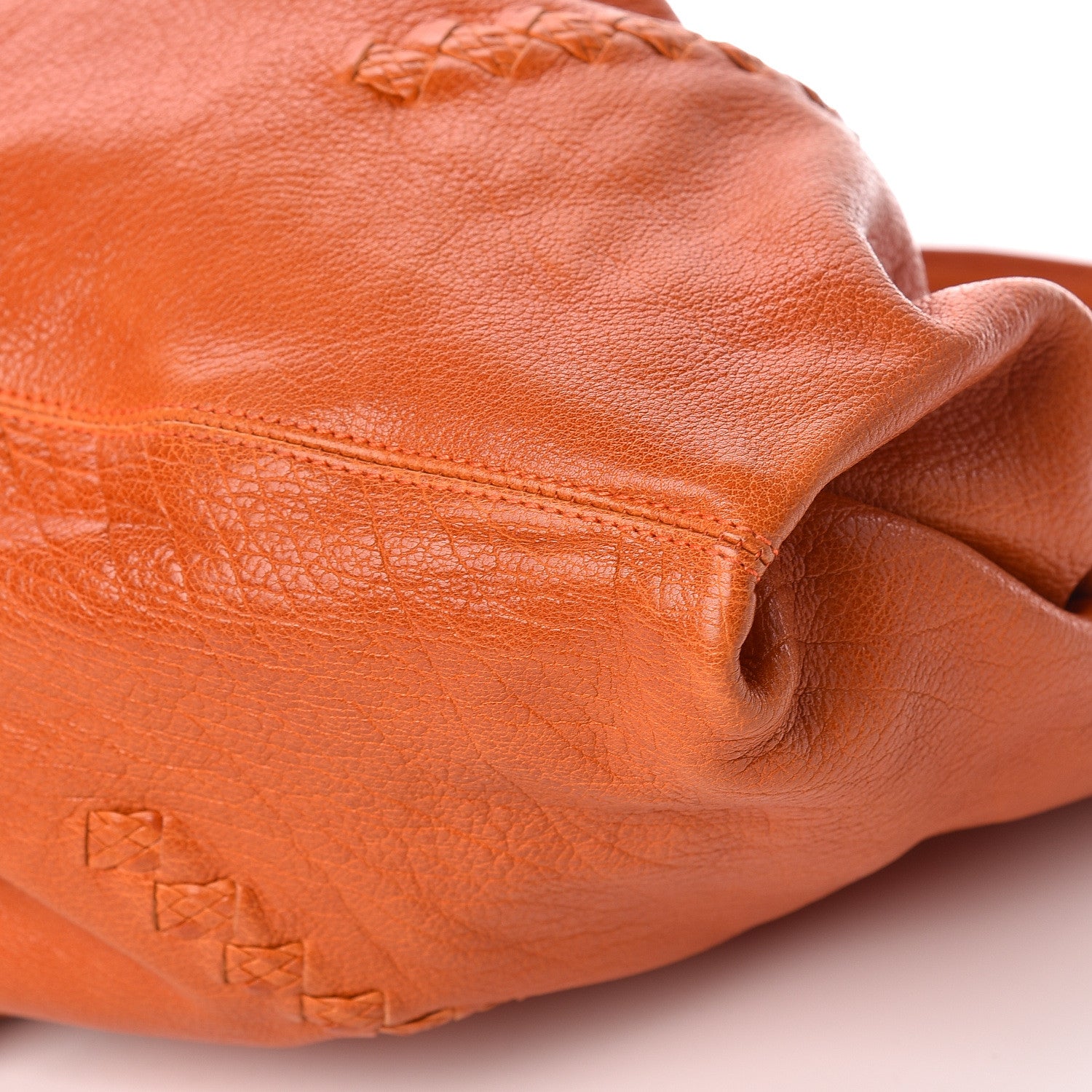 Bottega Veneta Nappa Intrecciato Aquilone Fortune Cookie Hobo Orange 9 of 10