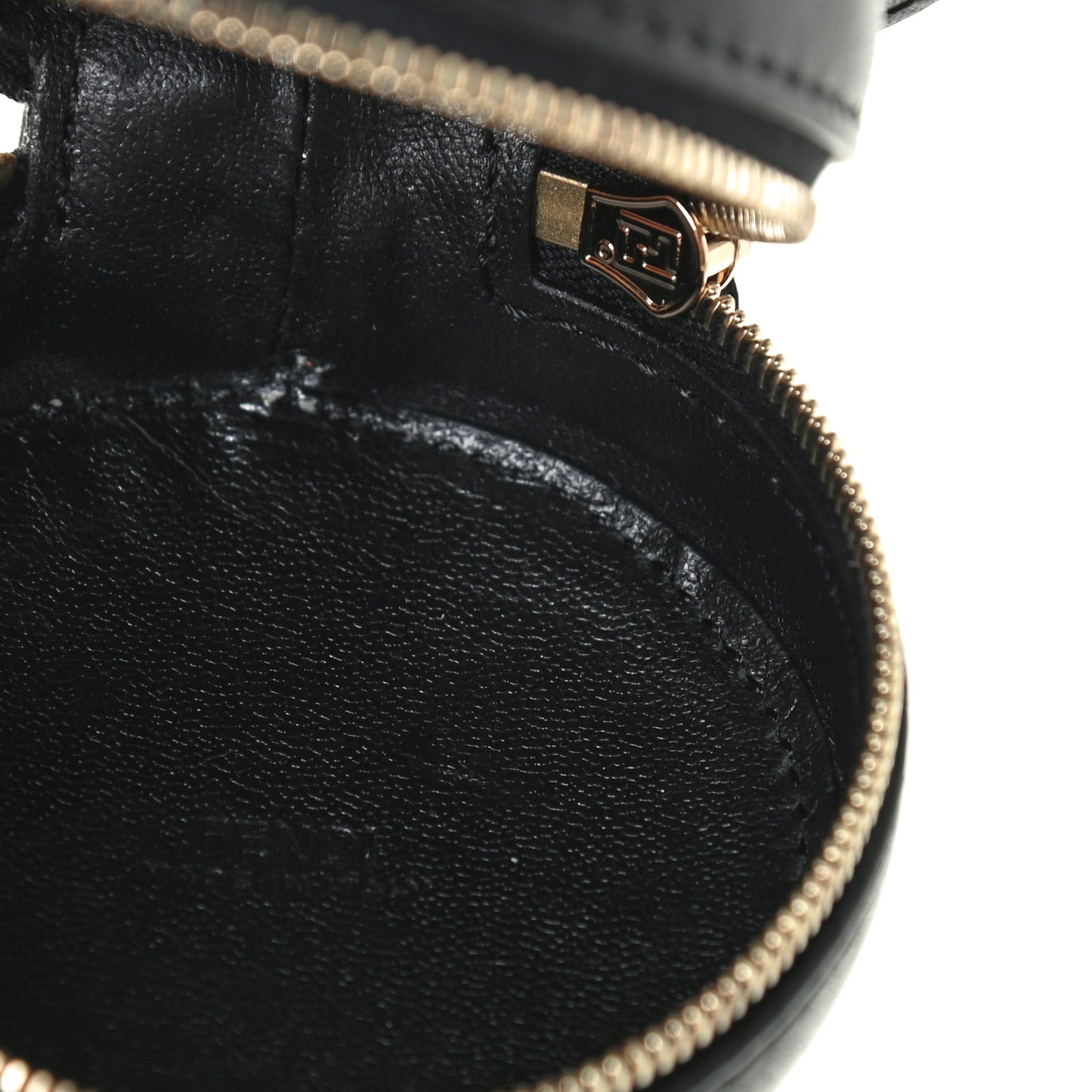 Calfskin FF 1974 Embossed Help Bag Maya Black