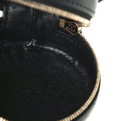 Fendi Calfskin FF 1974 Embossed Help Bag Maya Black 3 of 4