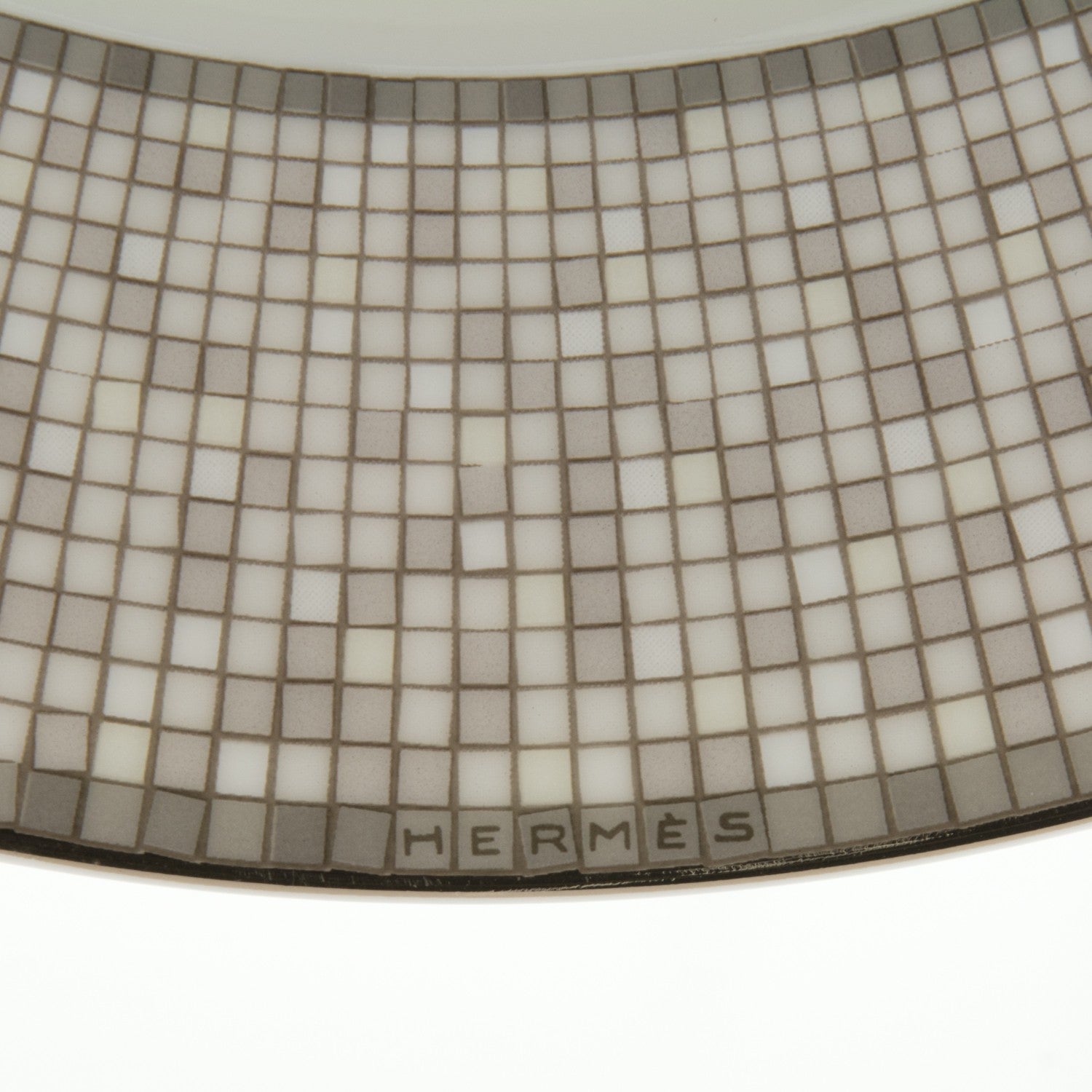 Hermes Porcelain Mosaique Au 24 Platine Soup Bowl Set of 2 4 of 7