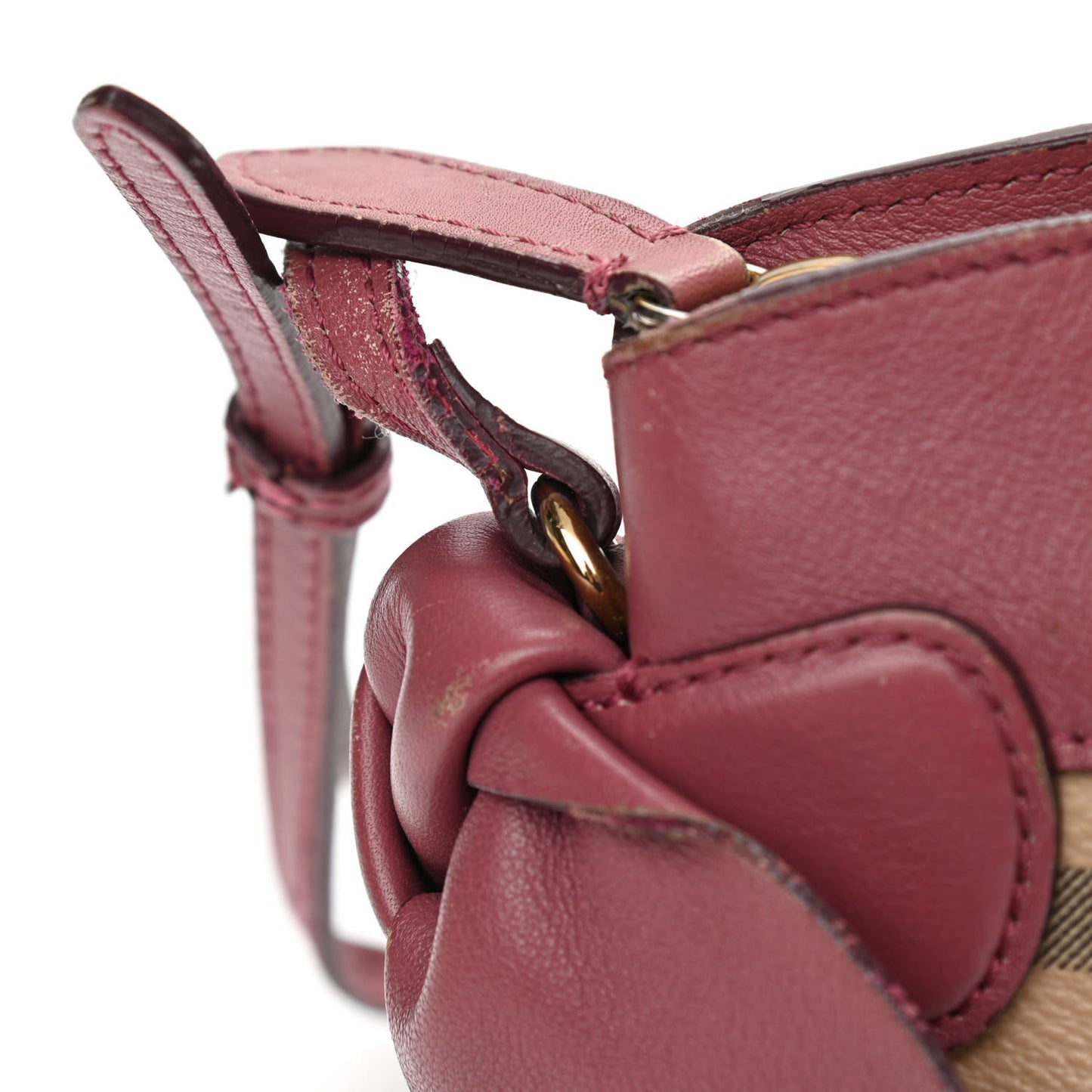 Haymarket Check Bow Tie Crossbody Bag Peony