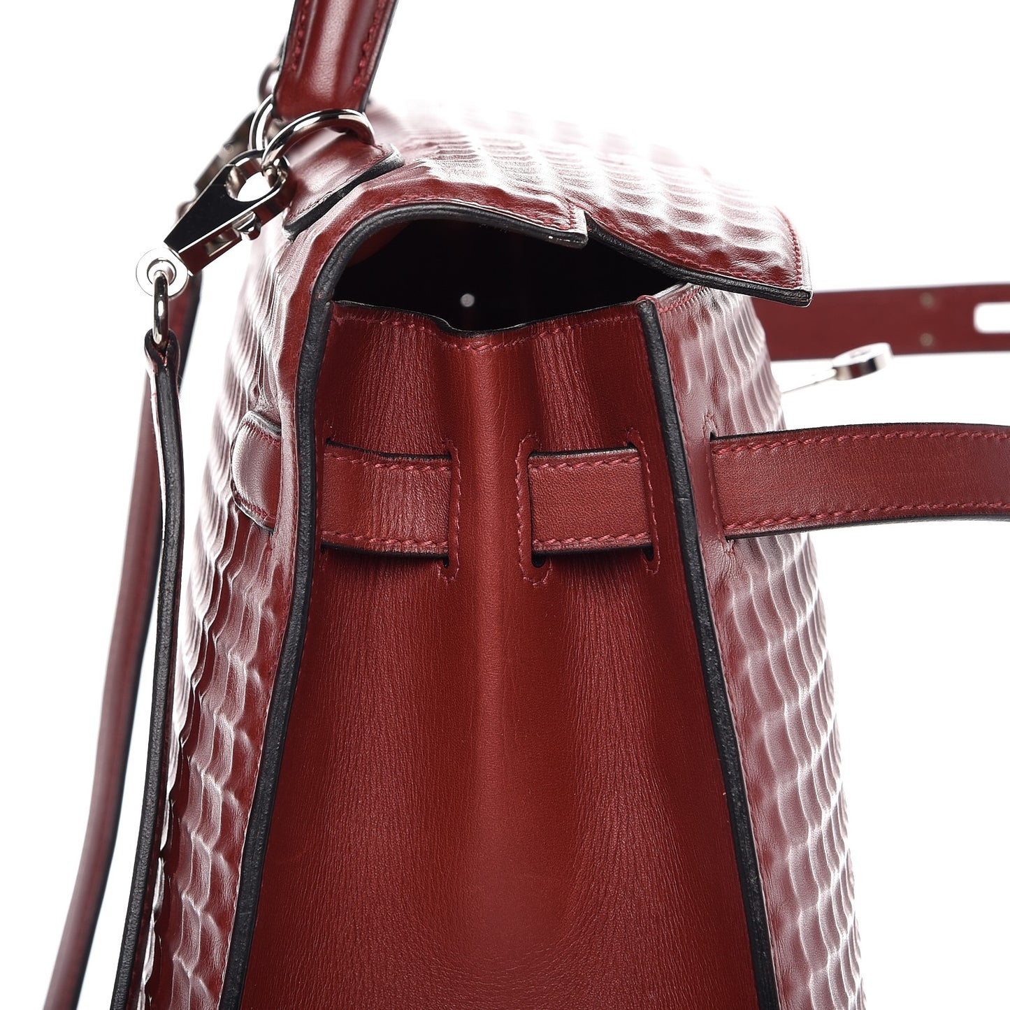 Barenia Sellier Waffle Kelly 35 Rouge H