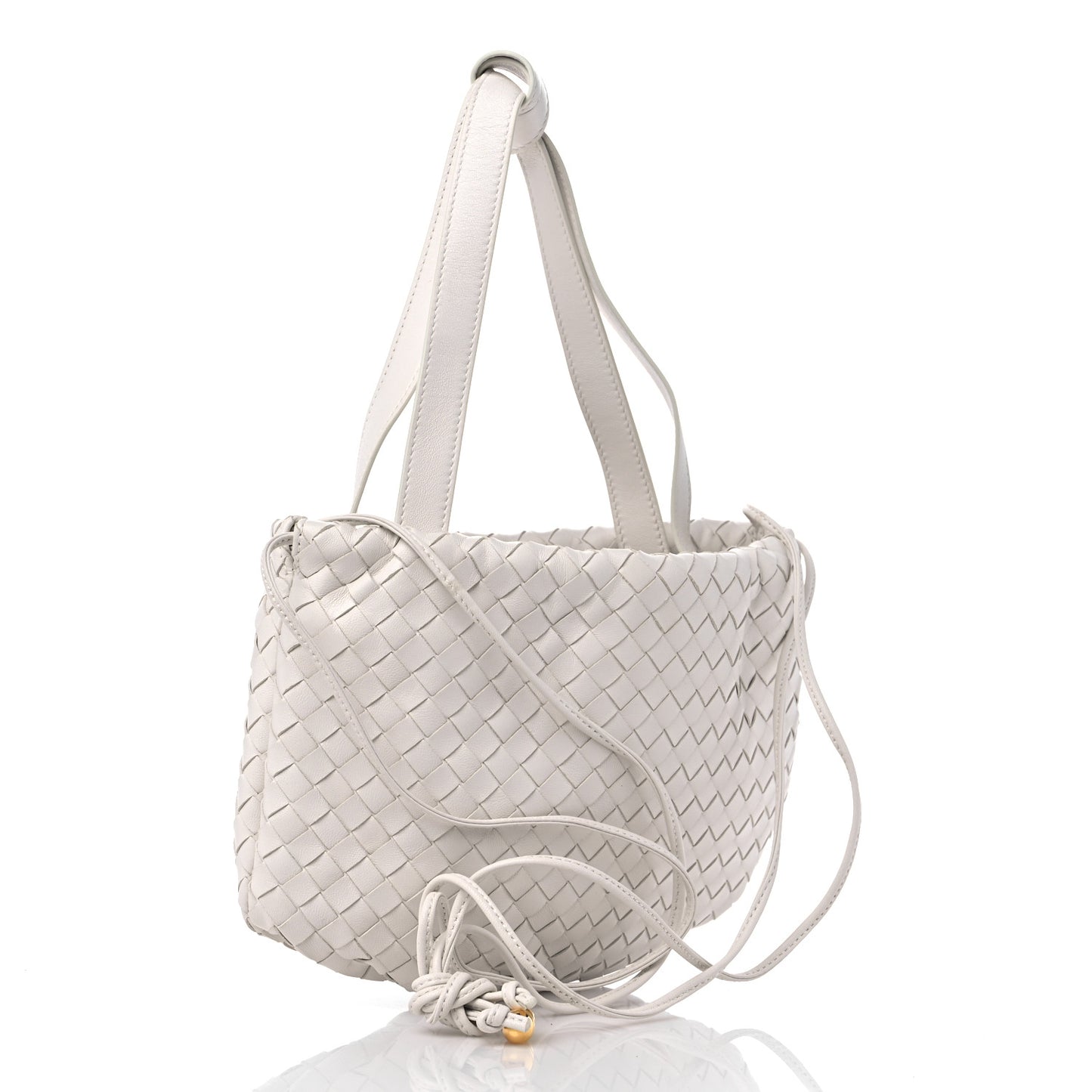 Nappa Intrecciato Small Bulb White
