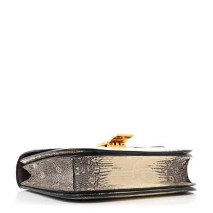 Celine Lizard Medium Classic Box Flap Bag Natural 3 of 12