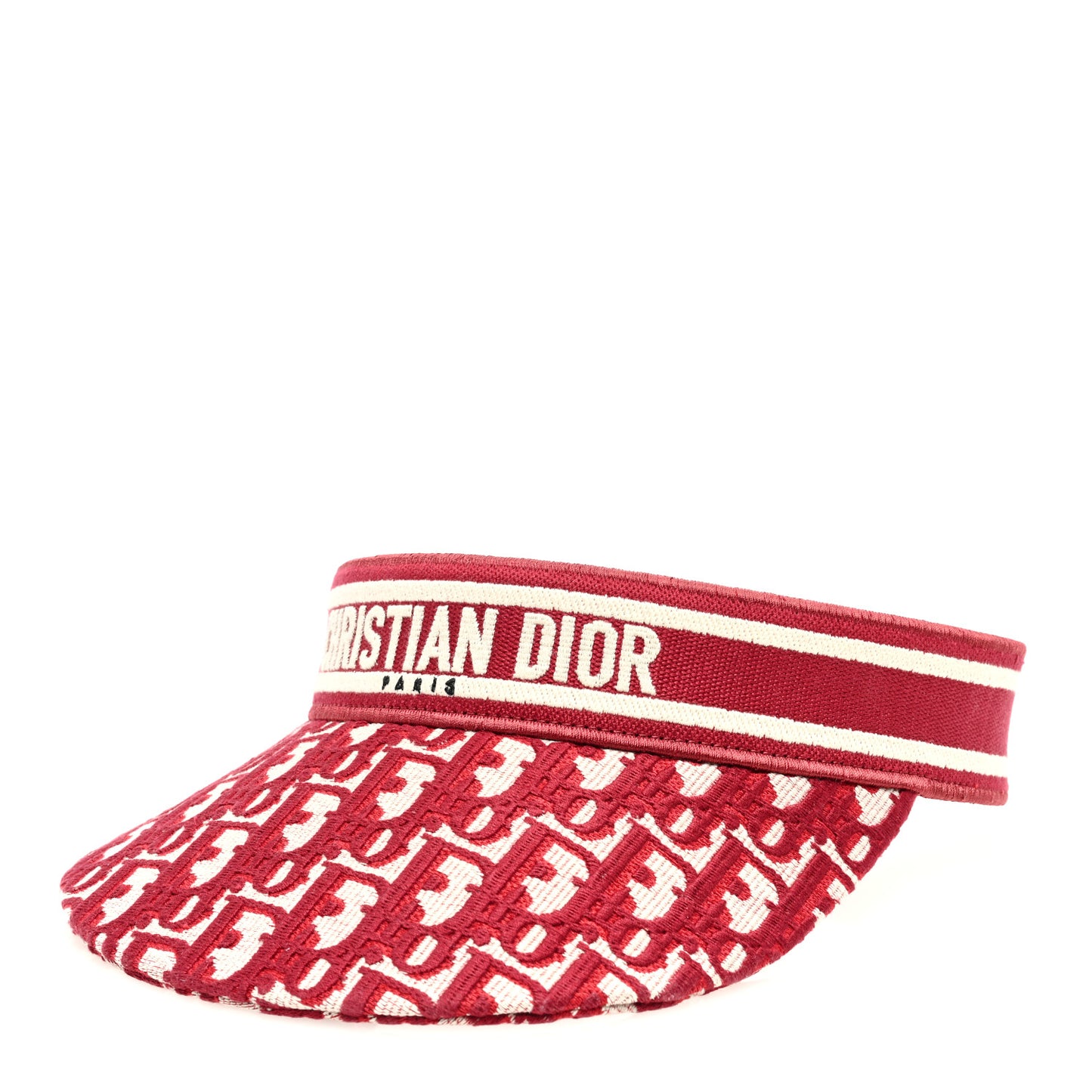 Oblique Embroidered D-Smash Visor Red