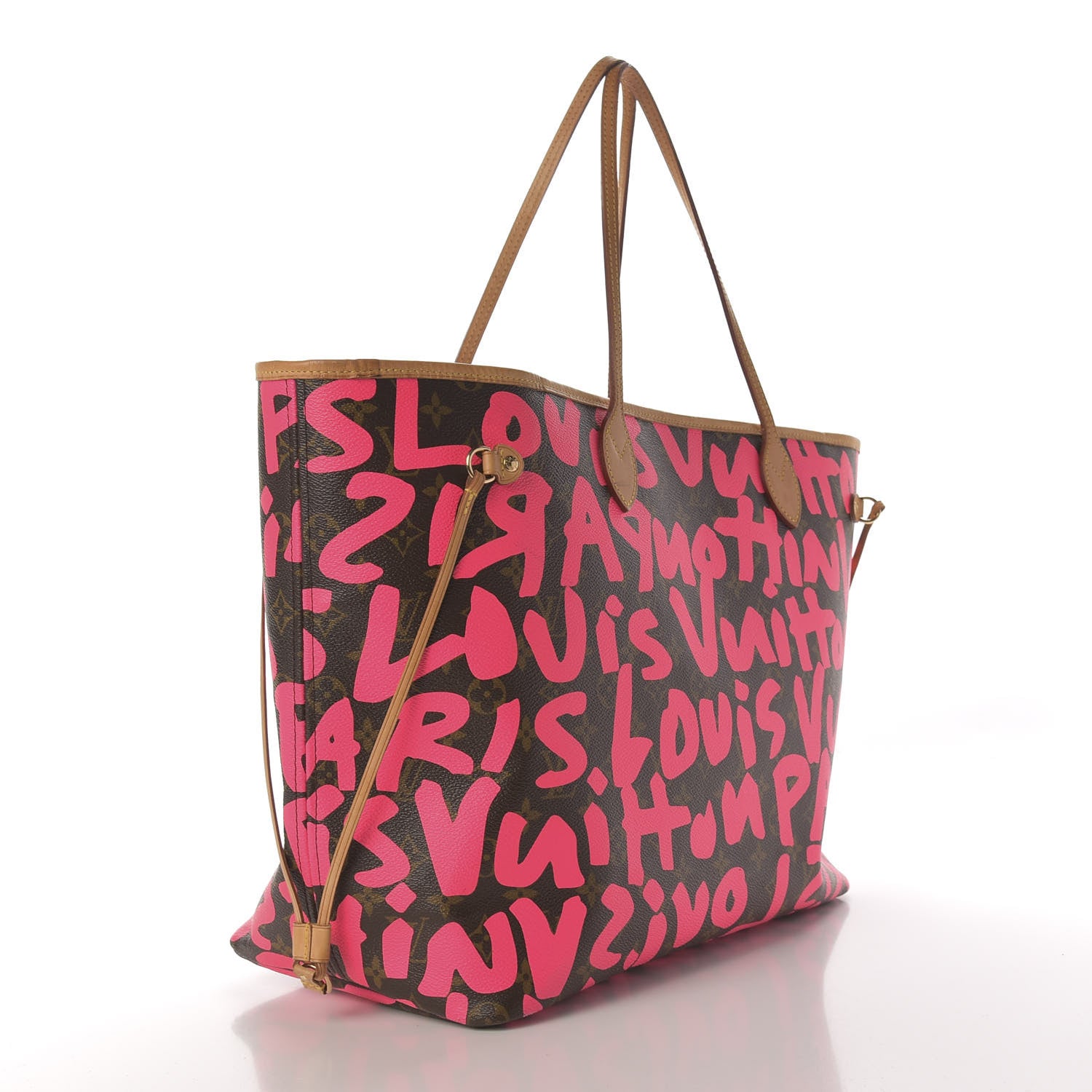Louis Vuitton Monogram Graffiti Neverfull GM Fuchsia 3 of 16