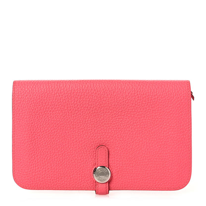 Hermes Togo Dogon Duo Wallet Rose Lipstick 1 of 10