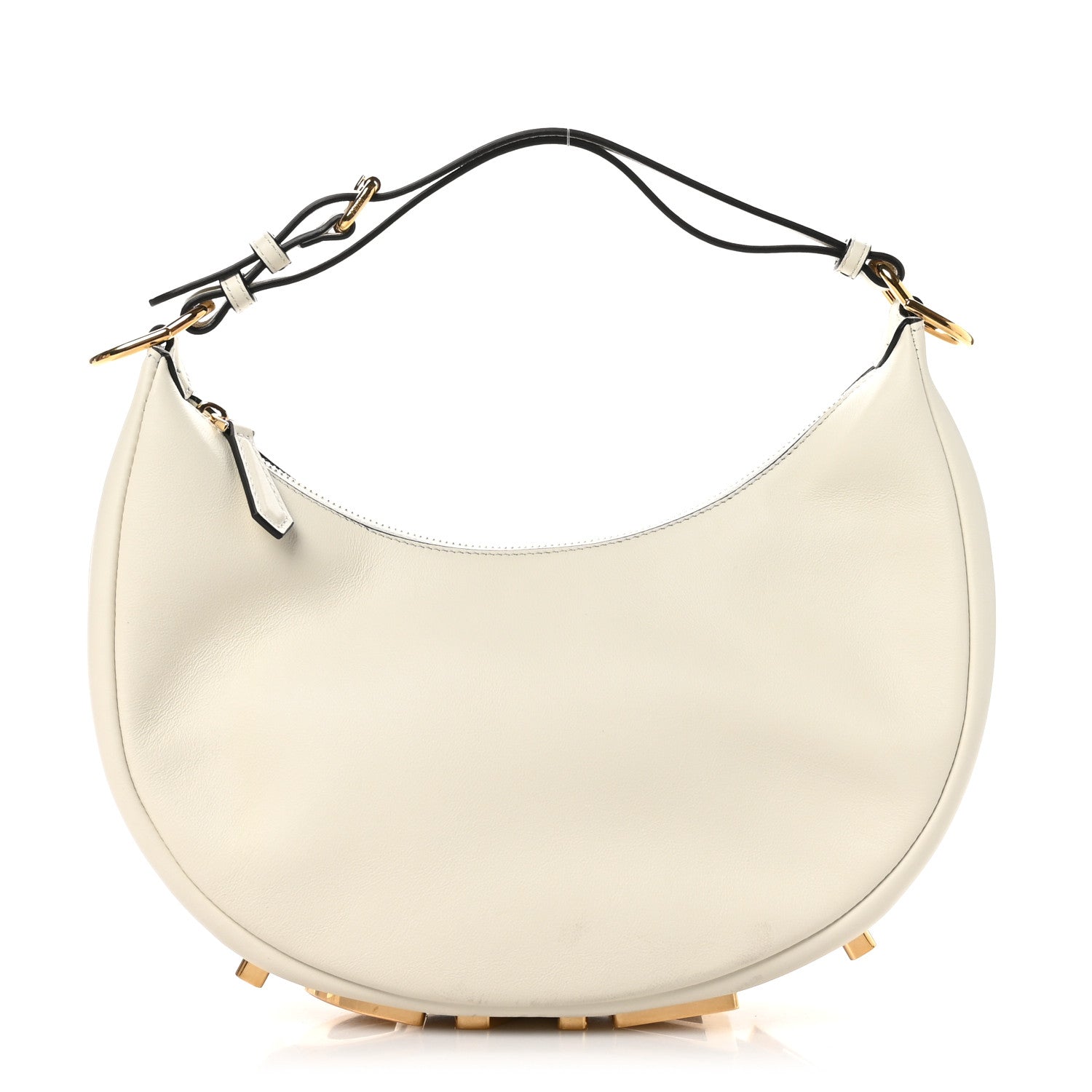 Fendi Vitello Grace Matte Small Fendigraphy Hobo Bag White Ice 1 of 11