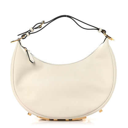 Fendi Vitello Grace Matte Small Fendigraphy Hobo Bag White Ice 1 of 11