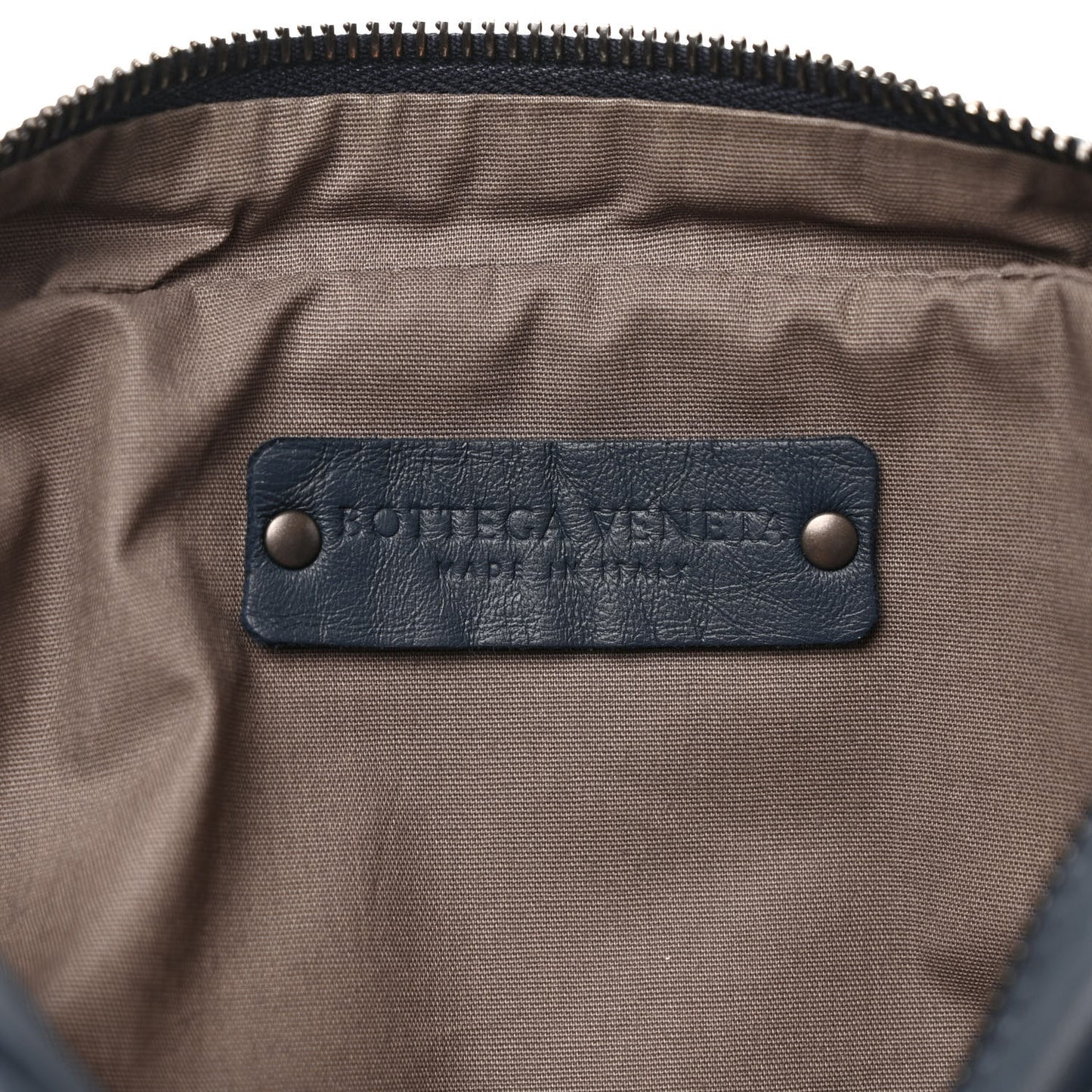 Calfskin Intrecciato Belt Bag Blue