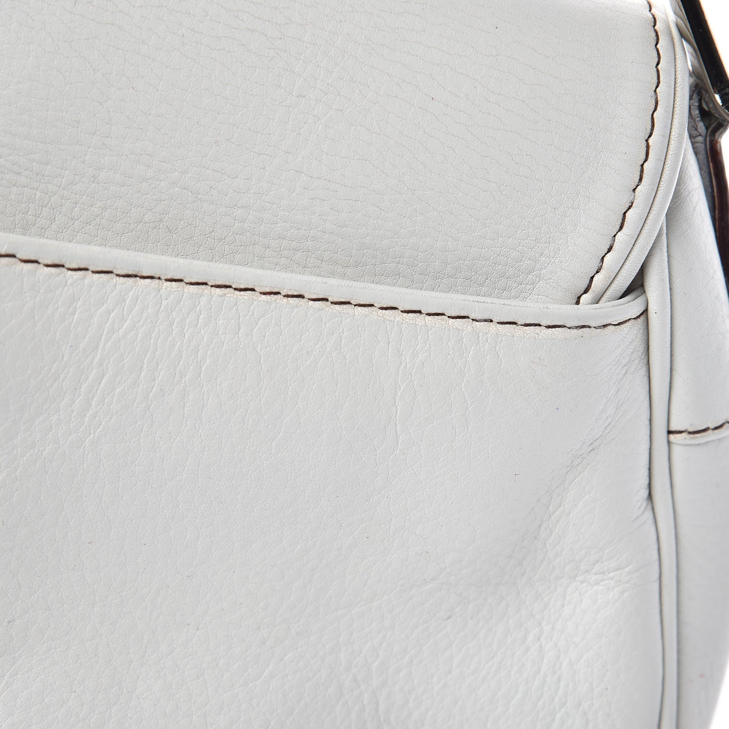 Calfskin Saddle Bag White