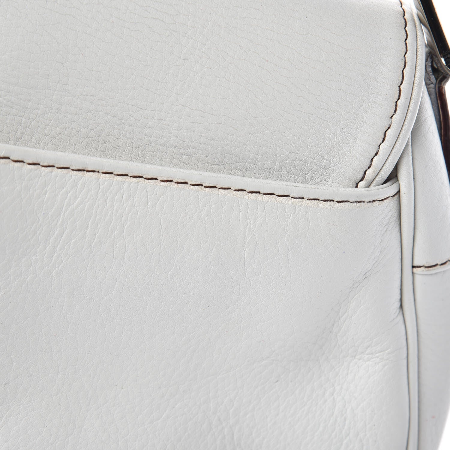 Christian Dior Calfskin Saddle Bag White 12 of 16