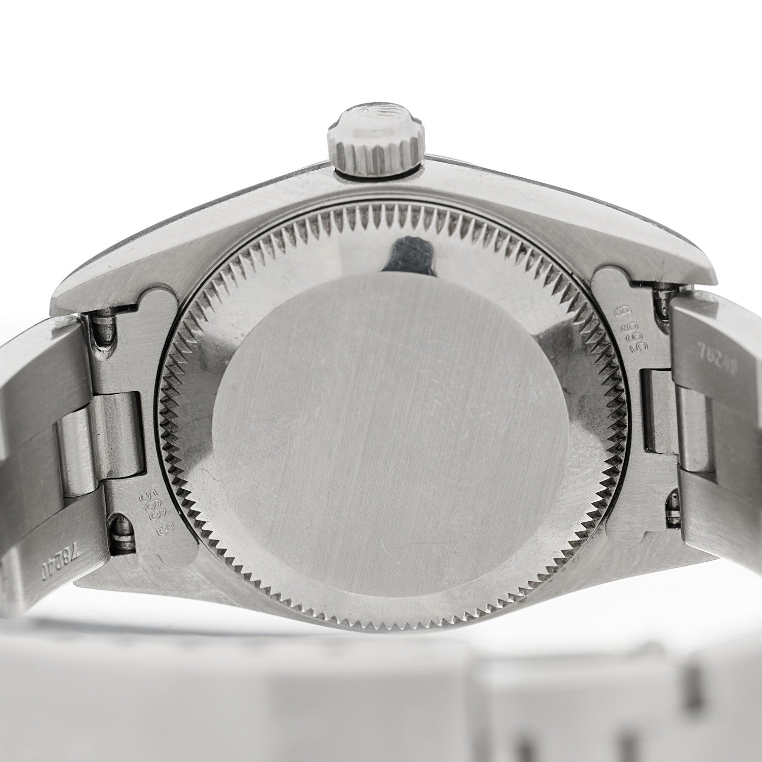 Rolex Stainless Steel 24mm Oyster Perpetual Watch Black 76080 4 of 4