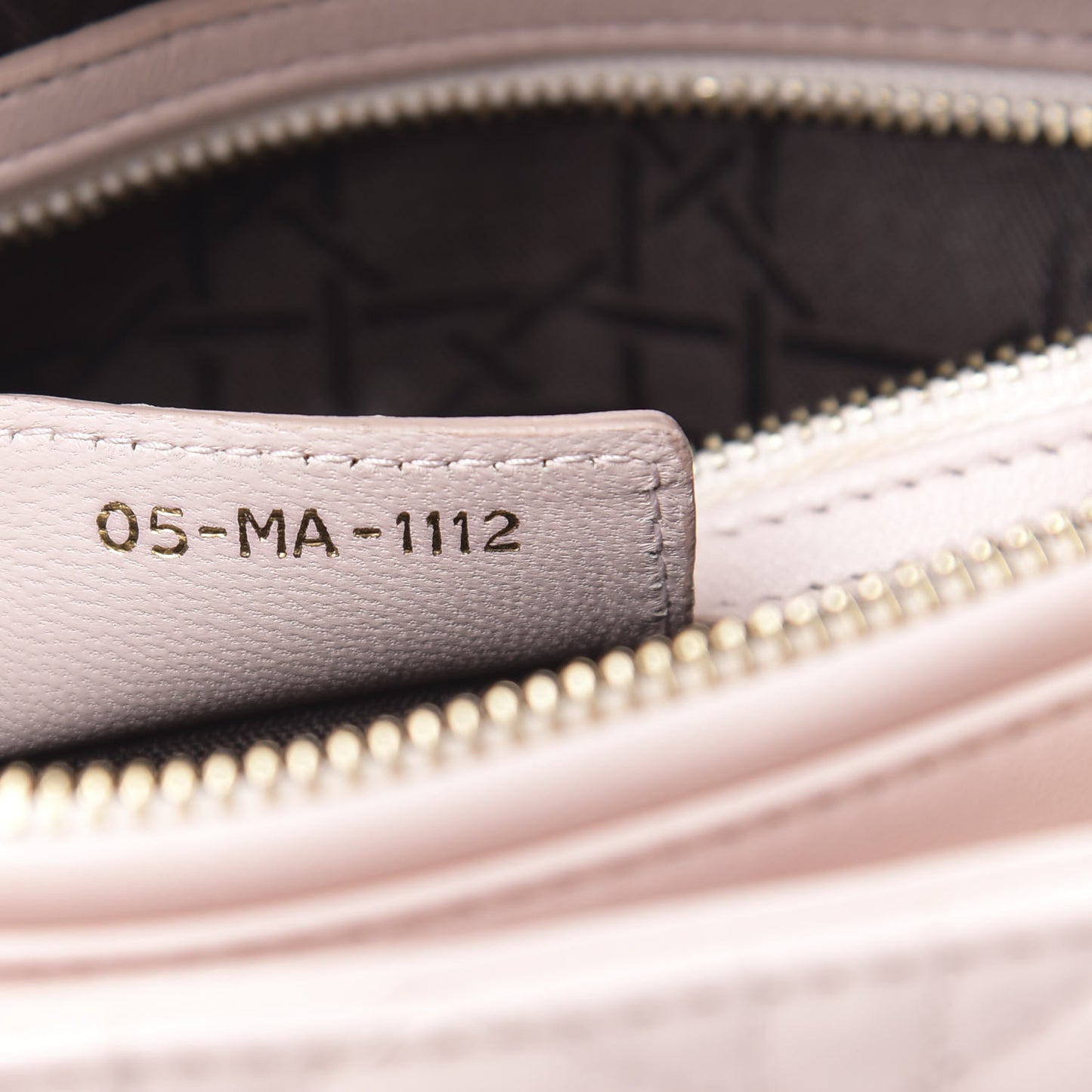 Lambskin Cannage Medium Lady Dior Light Pink