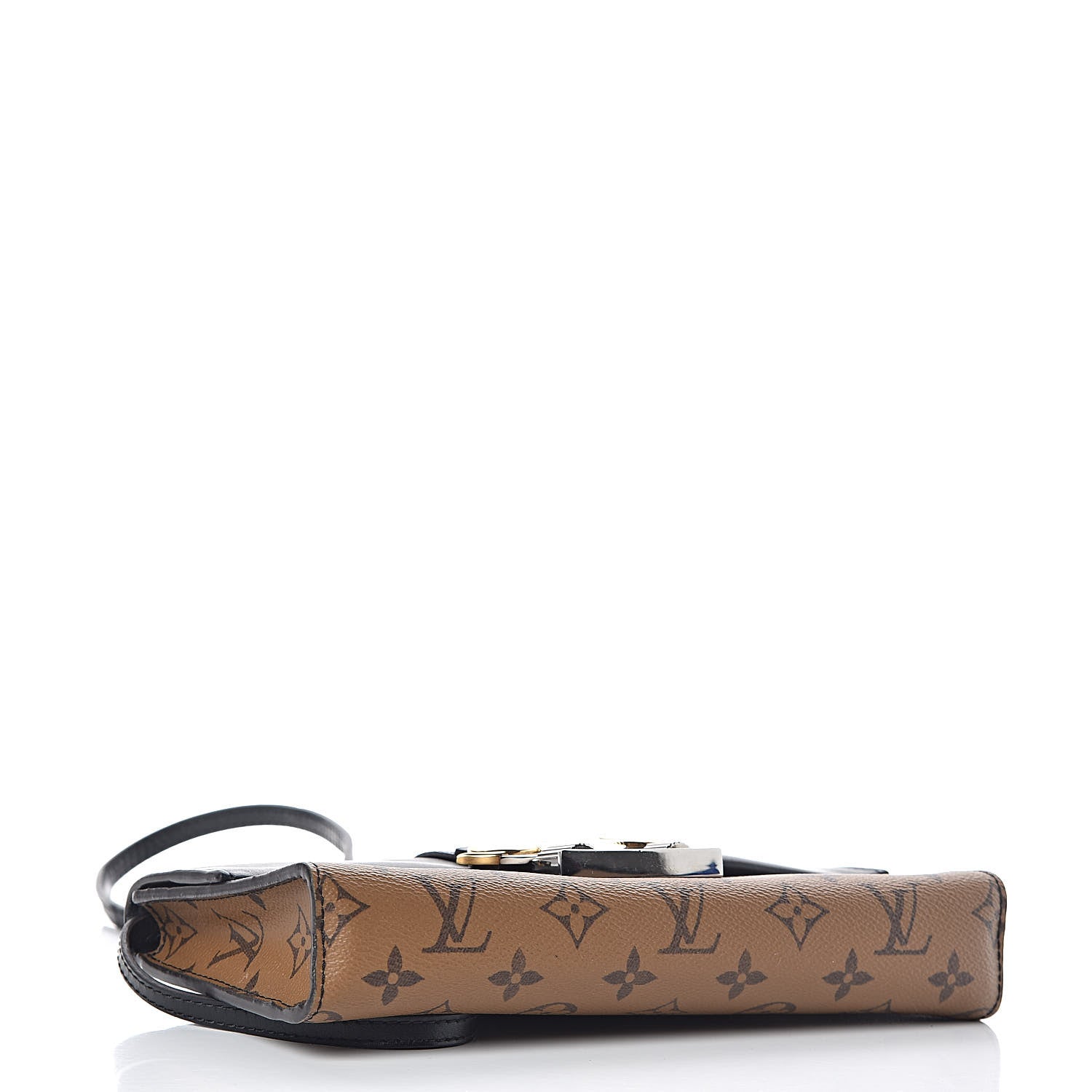Louis Vuitton Calfskin Reverse Monogram Column Clutch 4 of 11