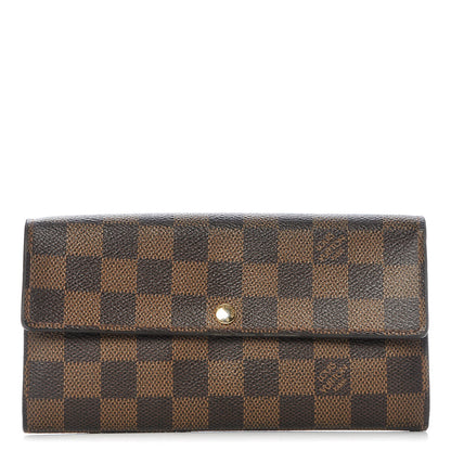 Louis Vuitton Damier Ebene Sarah Wallet 1 of 9