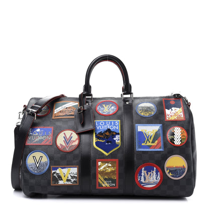Louis Vuitton Damier Graphite Alps Keepall Bandouliere 45 1 of 11